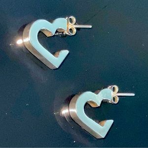Sterling Silver Heart Earrings